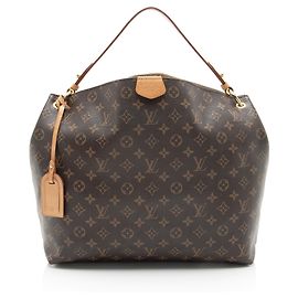 Louis Vuitton Monogram Canvas Graceful MM Hobo Brown