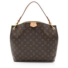 Bolsa hobo Graceful PM em canvas Monogram Louis Vuitton Marrom