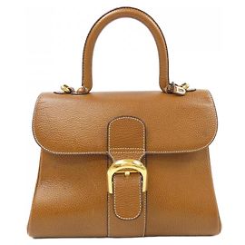 Borsa Delvaux Brillant Rodeo in vitello Marrone