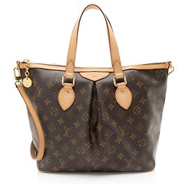 Louis Vuitton Monogram Canvas Palermo PM Tote Brown