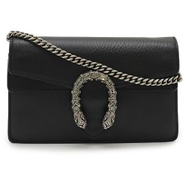 Bolsa Mini Dionysus de Couro Preta Gucci Preto