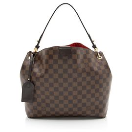 Louis Vuitton Damier Ebene Graceful PM Hobo Brown