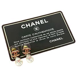 Orecchini Chanel Coco Mark D'oro Metallico