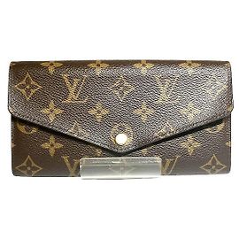 Cartera Larga Monograma Sarah de Louis Vuitton Castaño