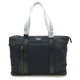Bulgari Borsa 2 in 1 in nylon e pelle Bvlgari FRAGMENT Nero