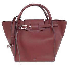 Céline Bolsa Celine Big Bag em couro de bezerro Marrom