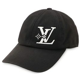 Gorra de béisbol de algodón LV Smash de Louis Vuitton Negro