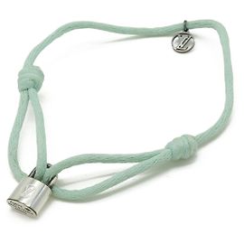 Pulseira Louis Vuitton Silver Lockit Doudou Louis SV925 Verde