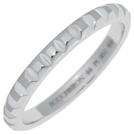 Boucheron Quatre Clou de Paris Pt950 Ring Größe 18.5 Silber Metallisch