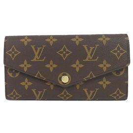 Cartera Larga Monograma Sarah de Louis Vuitton Castaño