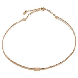Collier Baguette FF de Fendi Rose