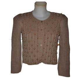 Cardigan Moschino Cheap And Chic Beige Coton Beige