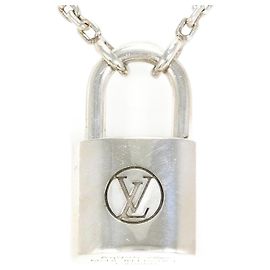 Collier Pendentif Silver Lockit 925 Louis Vuitton Argenté Métallisé