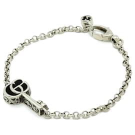 Gucci-Gucci Double G Key Ag925 Bracelet-Silvery,Metallic