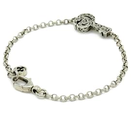 Gucci-Gucci Double G Key Ag925 Bracelet-Silvery,Metallic