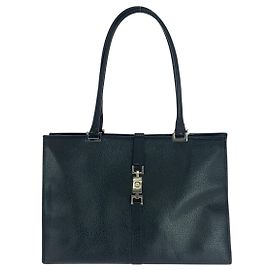 Borsa Tote in Pelle Gucci Jackie Nero