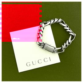 Gucci-Gucci Cuban Chain Silver925 Bracelet-Silvery,Metallic