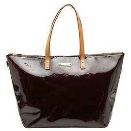 Louis Vuitton Monogram Vernis Bellevue GM Shoulder Bag/Tote Bag Dark red Purple