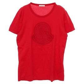 Top in cotone Moncler Rosso
