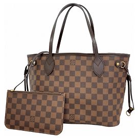 Bolso Tote Louis Vuitton Damier Neverfull PM N41359 Ébano Damier ebene
