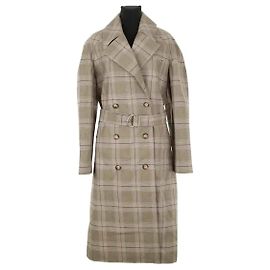 Lacoste Trench coat de algodón beige Beige