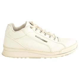 Saint Laurent Baskets en cuir blanches Blanc