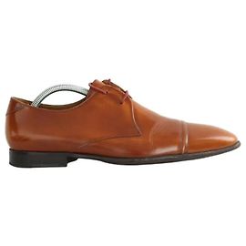 Paul Smith Sapatos de couro marrom com cadarço Marrom