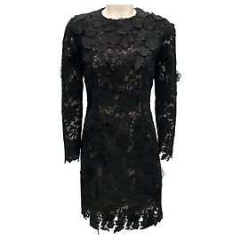 Jason Wu Collection Black Lace Cocktail Dress Black