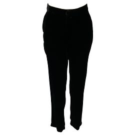 Schwarze Samthose Black Rebel von L'Agence Schwarz