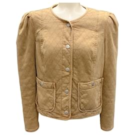 Chaqueta acolchada Camilla Sierra Tan de Veronica Beard Camello