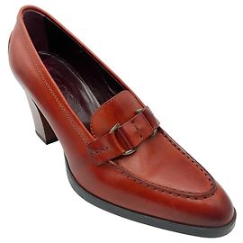 Braune Leder-Pumps von Tod's Braun