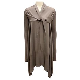 Rick Owens Taupe Extra Feiner Merinowollpullover Braun