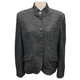 Rag & Bone Black Slade Cropped Jacquard Blazer Black