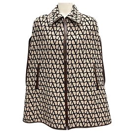 Valentino Garavani Capa Toile Iconographe Valentino Beige / Negro Beige