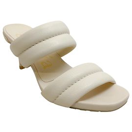 Pedro Garcia Cream Leather Clea Sandals Beige