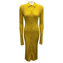 Rag & Bone Vestido Botón Pacey Verde Seed Verde
