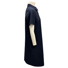 Robe Fourreau Akris Punto En Laine Noire Et Blanche - Taille 14 Avec Veste - Occasion Très Bon état