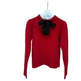 Pull en laine Sandro Rouge