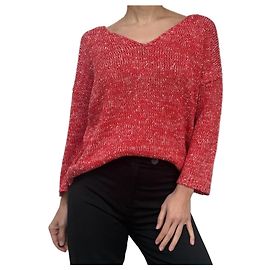 Suéter Massimo Dutti Vermelho Dourado