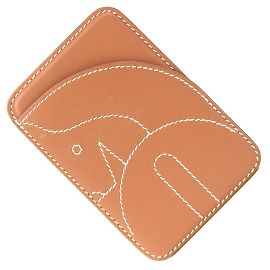Hermès MagSafe Kartenetui Braun