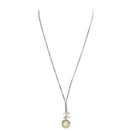 Collana in perle finte placcata oro CHANEL Coco Mark D'oro