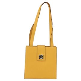 Céline Borsa a spalla vintage Celine in pelle Giallo