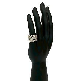 Hermès Hermes Chaine d'Ancre Enchaine GM Band Ring Silvery