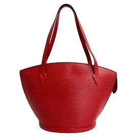 Louis Vuitton Saint Jacques Epi-Leder Tote Bag Rot