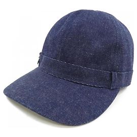Gorra de algodón Hermès H242024N Azul