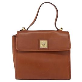 Céline Sac à main en cuir Celine Marron