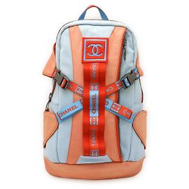 Chanel Sports Line Canvas Backpack Orange