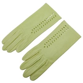 Guantes de piel de cordero Hermès 6 1/2 Verde