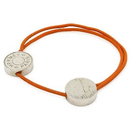 Pulsera de algodón Hermès Sellier Naranja
