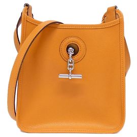 Borsa a Spalla Hermès Vespa TPM in Epsom Arancione